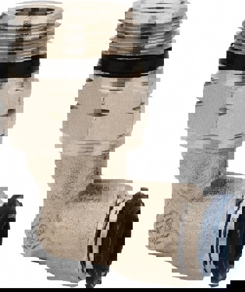 Push-To-Connect Tube to Universal Thread Tube Fitting: Swivel Elbow, 3/8